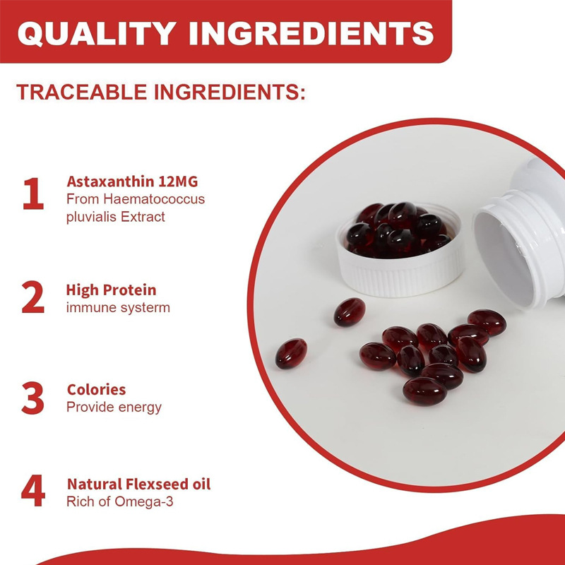 Astaxanthin Soft Capsule Manufacturer - Manufacturer OEM Customized Herbal