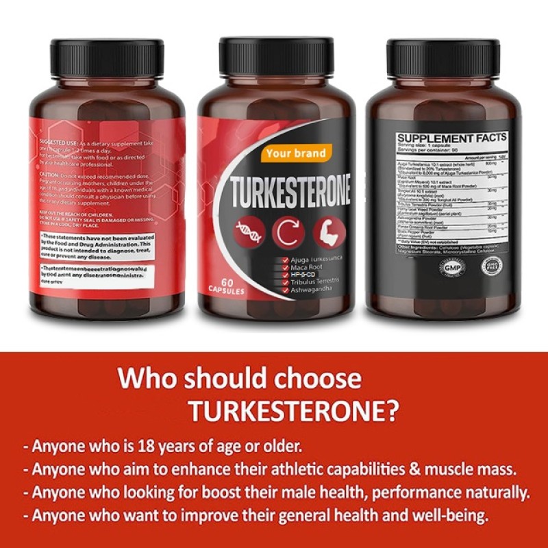 Turkesterone Capsules Manufacturer - Private Label Herbal Male Healthcare