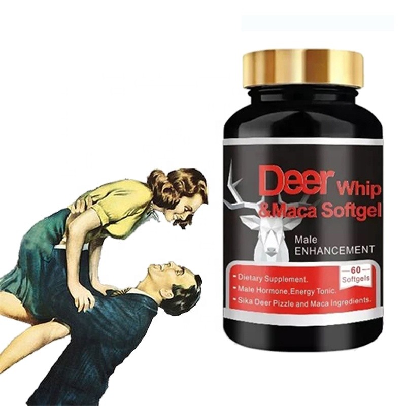 Maca Capsules Factory - Maca-strong-man Black Root Deer Whip Softgels