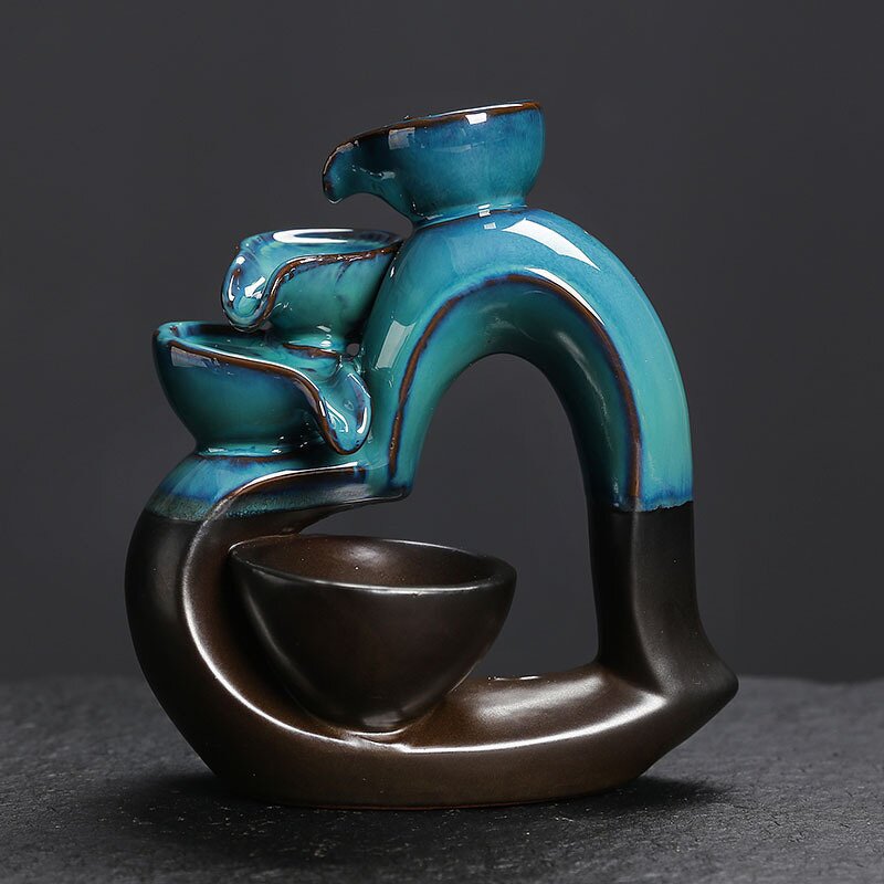 Ceramic Incense Burner Manufacturer - Valentine's Day Gifts Inverted Heart Shape Reverse Flow