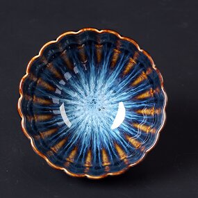 Ceramic Tea Cup Manufacturer - Glaze Kiln Change Jianzhan 4 oz Chinese Kungfu Teacup