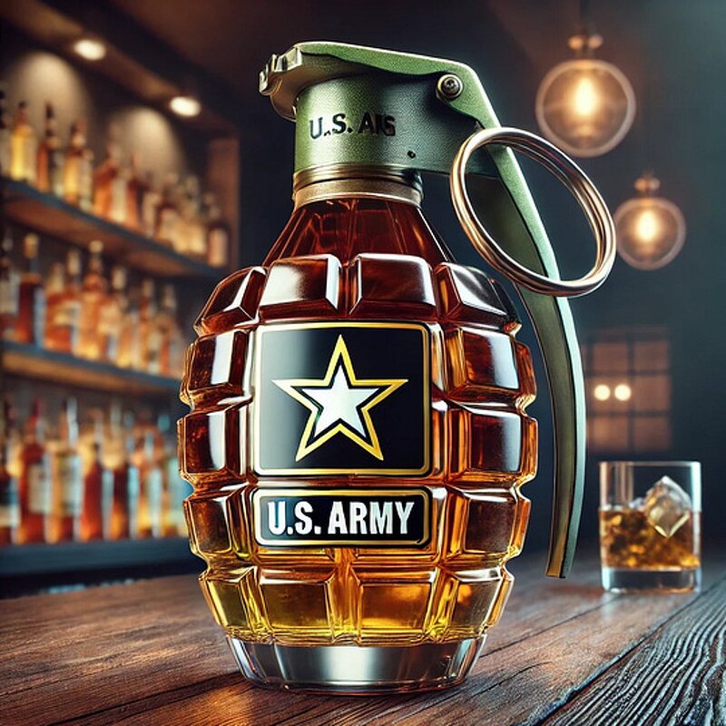 Whiskey Decanter Manufacturer - Unique Grenade Shaped Design for Bar Party Decorations