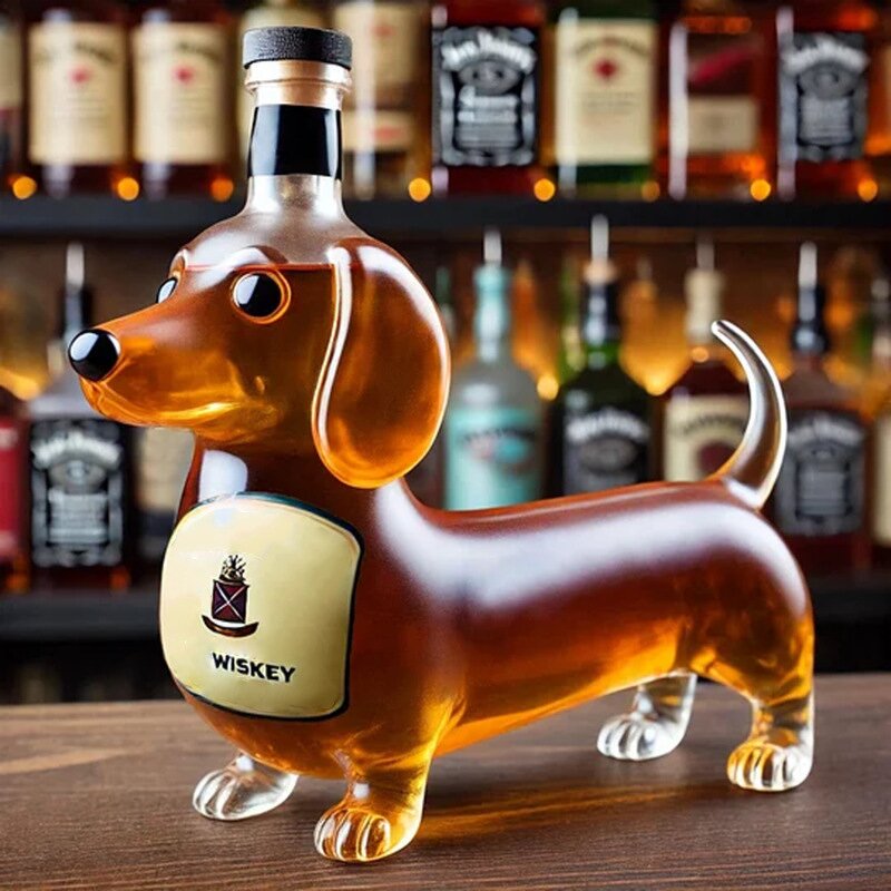 Wine Decanter Manufacturer - High Borosilicate Dachshund Design Glass for Households Party Decor