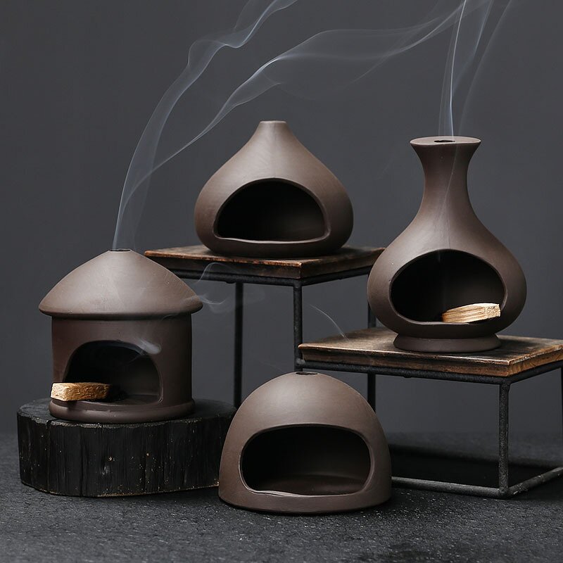 Ceramic Aromatherapy Stove Manufacturer - Peruvian Sacred Wood Palo Santo Holder Sage Burning Tray for Home Decorations