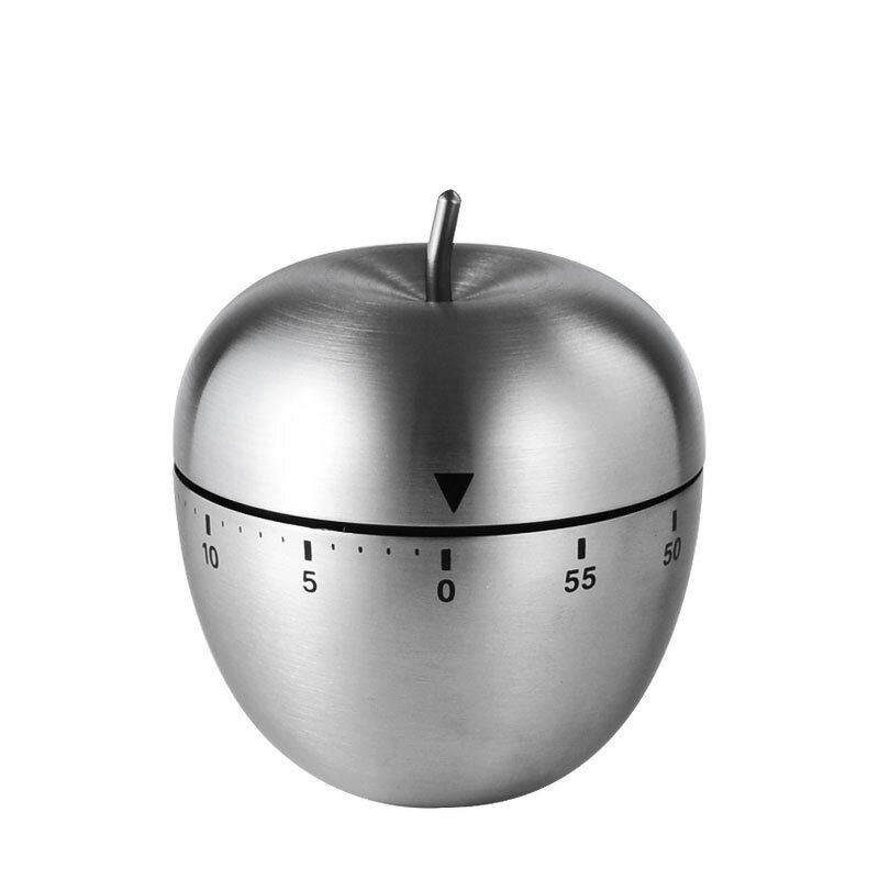 Kitchen Timer Manufacturer - Stainless Steel Egg Manual Mechanical Rotating Alarm 60 Minutes Count Down for Cooking