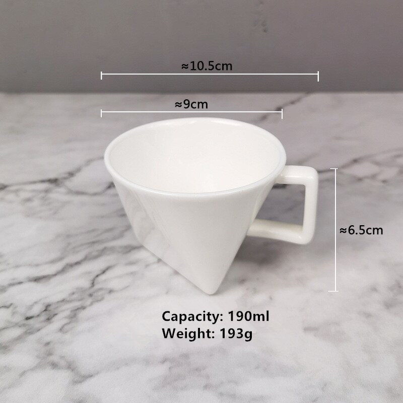 Ceramic Coffee Mug Manufacturer - Modern White Unique Porcelain for Home Restaurant Cafe