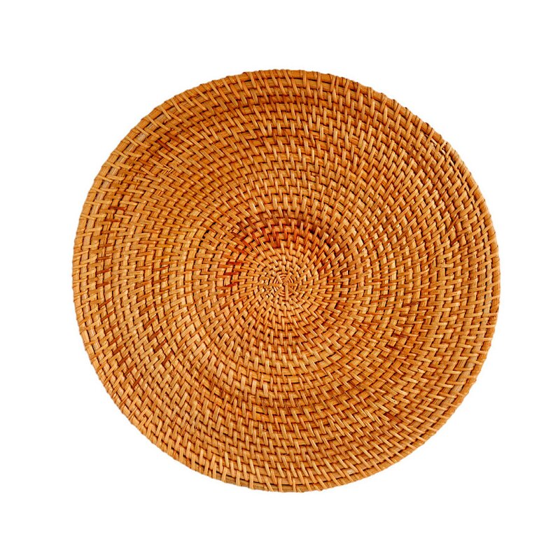 Rattan Placemat Manufacturer - Handmade Artisan Round for Hot Pots and Pans Drink Coasters Dining Table