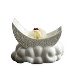 Ceramic Serving Tray Manufacturer - Unique Moon for Pasta Fruit Salad Sushi Snacks Sweet Dessert Dinner Plates Restaurant Party