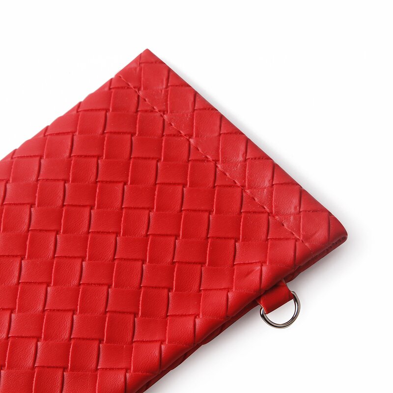 Glasses Bag Manufacturer - 2024 New Arrival Custom Logo Sunglasses Bags Pu Leather Packing Pouch Weaving Eyewear Bags