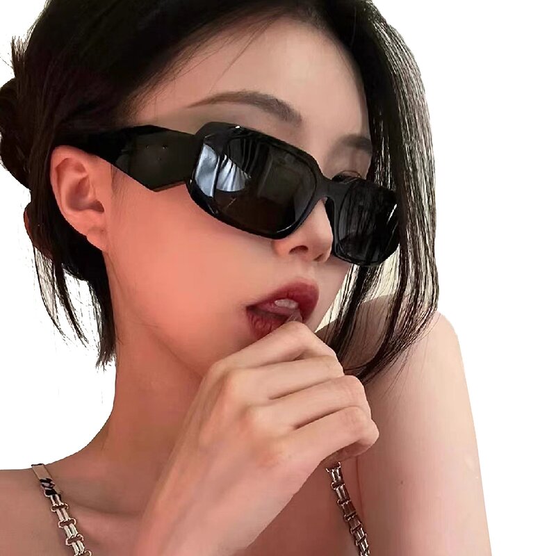 Sunglasses Manufacturer - Fashion Hot Sell UV400 Custom Logo Hexagon Rectangle Retro for Women Men