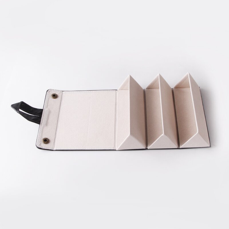 Glasses Case Manufacturer - 3 Pairs of Glasses Storage Boxes Portable Glasses Case Hanging Bags PU Folding Eyewear Boxes Custom Logo