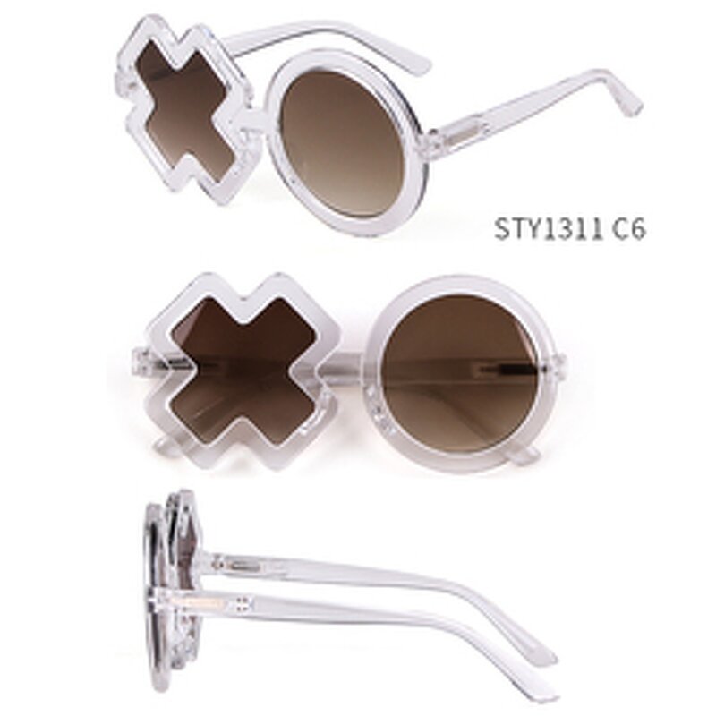 Sunglasses Manufacturer - New Cute Baby Comfortable Dazzling Round Frame Flower Petal Spring Legs Sunflower
