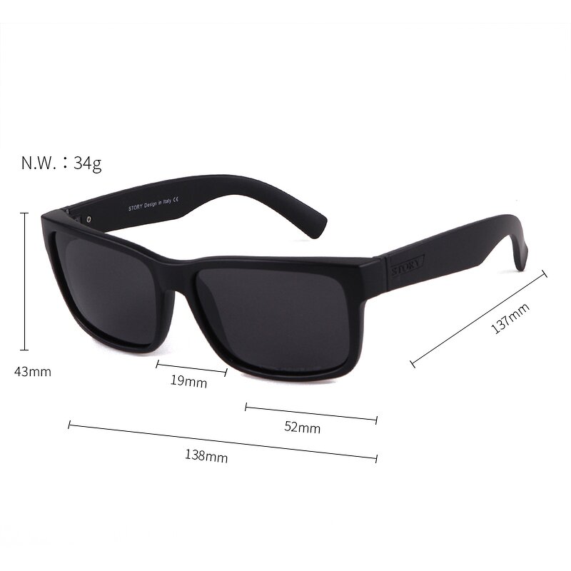 Sunglasses Manufacturer - High Quality Luxury Brand Square Outdoor Polarized Sports Fishing Cycling for Men With Logo