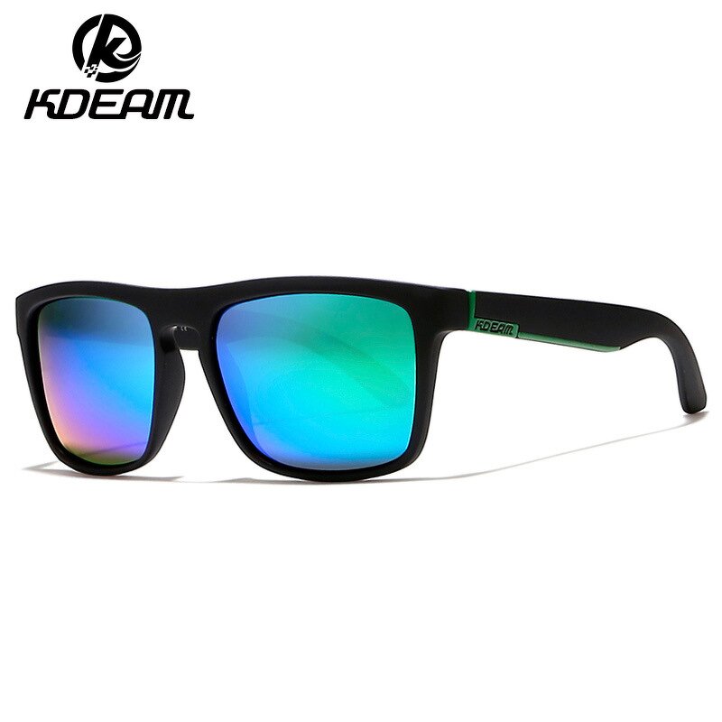 Sunglasses Manufacturer - Brand Classic Square Polarized for Men Fashion Retro Yellow Lens Driving Male UV400