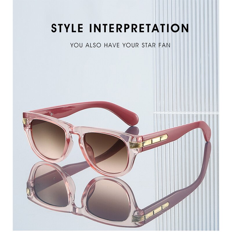 Sunglasses Manufacturer - New Fashion UV400 Summer PC Cat Eye Shades Vintage Black Pink for Women Designer Retro for Ladies Men