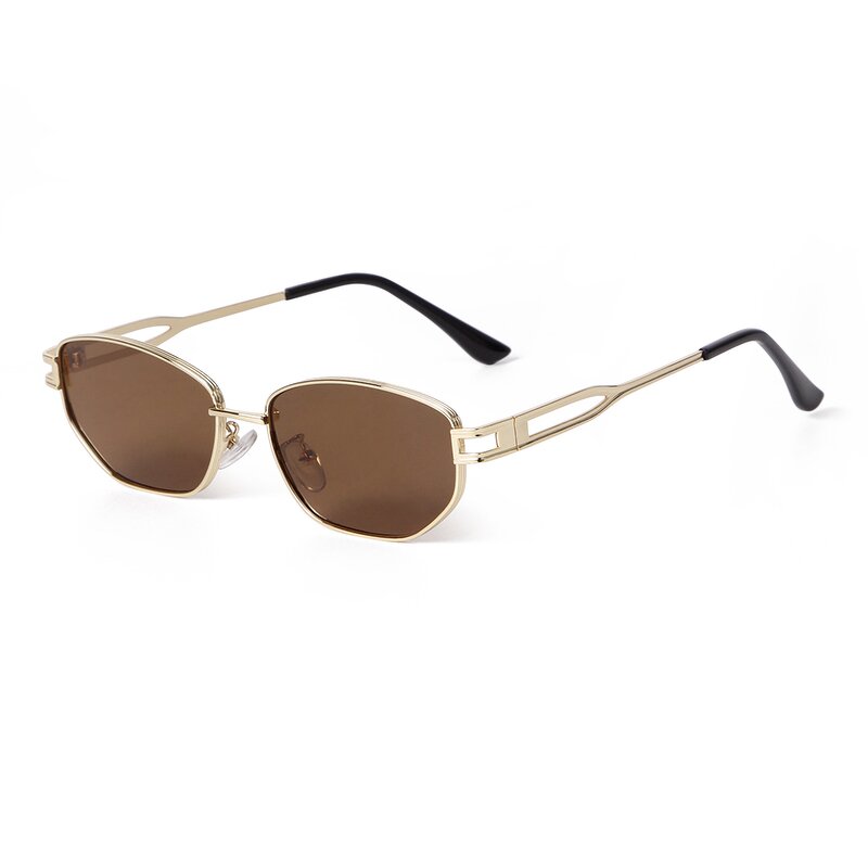 Sunglasses Manufacturer - Wholesale Brand Modern High Quality Rectangle Full Frame Metal Sun Shades Trendy for Women Men