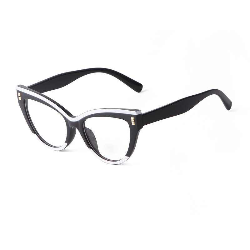 Glasses Manufacturer - 2023 Ins Fashion Cat Eye Computer Eyewear for Women Blue Light Blocking Optical Color Matching Anti Blue Ray
