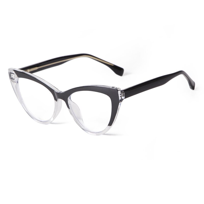 Glasses Manufacturer - 2025 Anti Blue Light TR90 Frames Optical New Arrival Lightweight Cat Eye Vintage Eyeglasses for Women Ladies