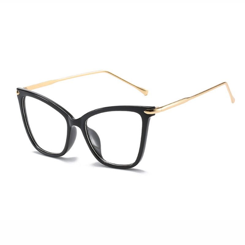Glasses Manufacturer - Women Fashion Computer Protection Transparent Blue Light Blocking Cat Eye Optical Frames