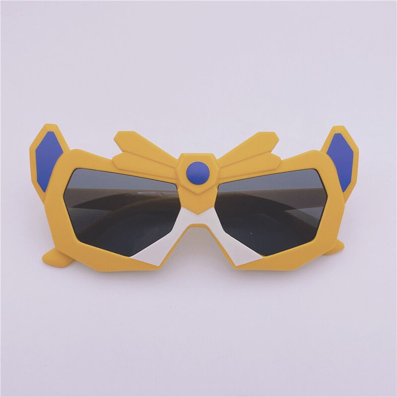Sunglasses Manufacturer - 2025 Robot Children Silicone Polarized Shade Glasses Boys Outdoor Sun Protection Armor Warrior Kid