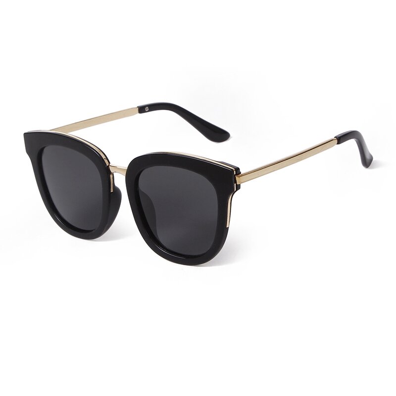 Sunglasses Manufacturer - Coating Lenses Polarized Retro Cat Eye Metal Eyeglasses Frames for Women Fashion Pink 2025