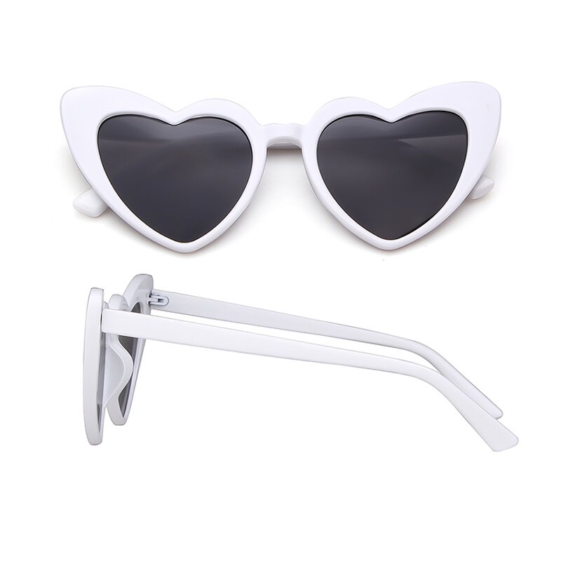Sunglasses Manufacturer - Wholesale High Quality Custom Logo Love Shape Party Colorful for Women Pink White Heart