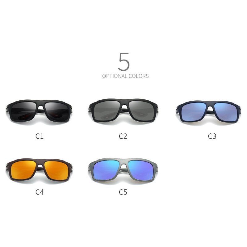 Sunglasses Manufacturer - 2025 Men's Sports New Classic Dazzling Square for Outdoor Driving Fishing Cycling