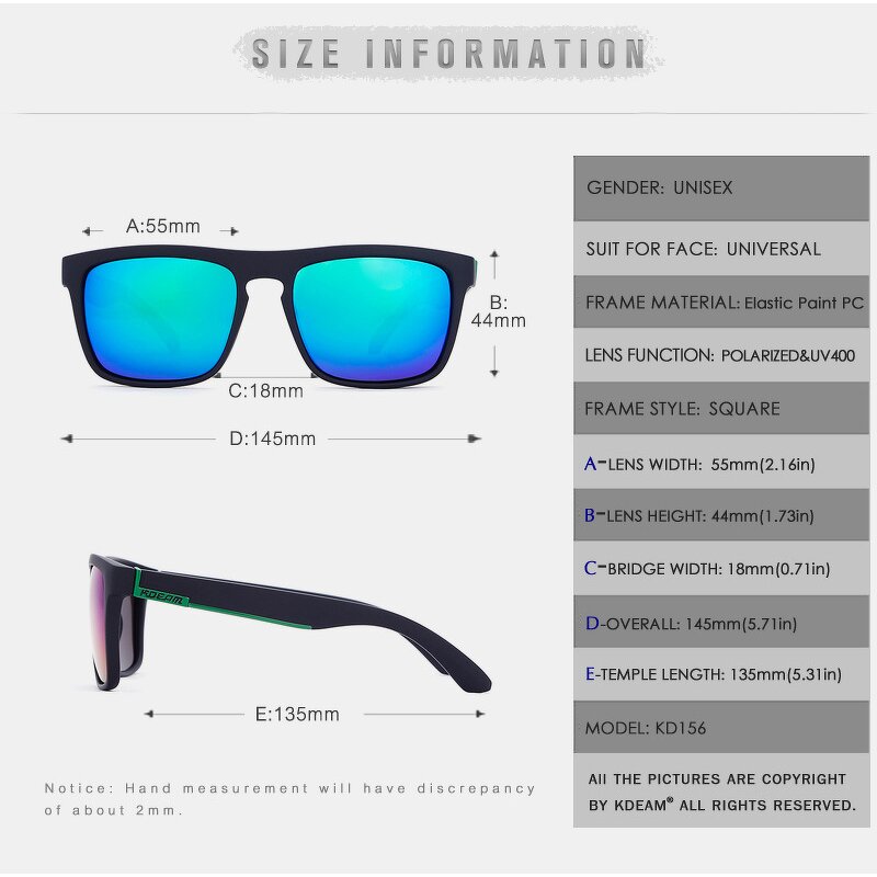 Sunglasses Manufacturer - Brand Classic Square Polarized for Men Fashion Retro Yellow Lens Driving Male UV400