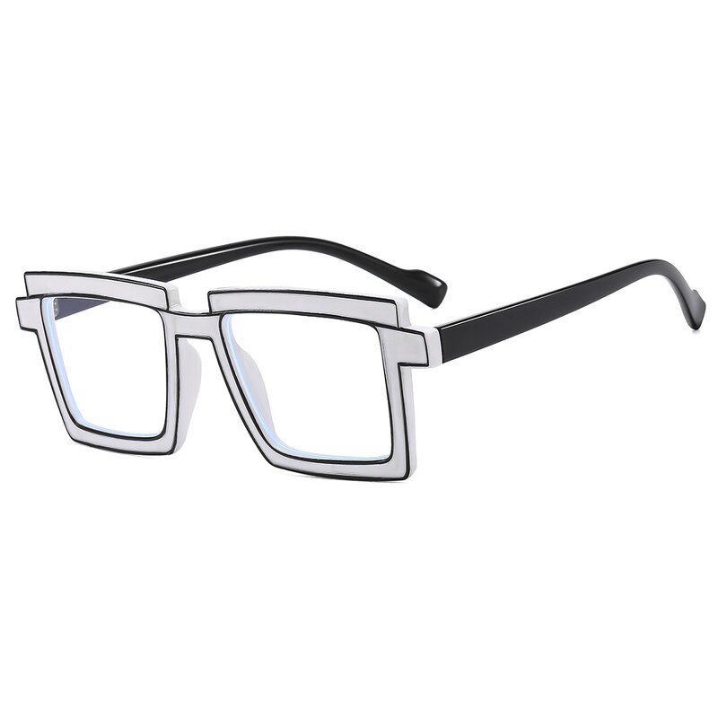 Glasses Manufacturer - Fluorescence Green Fashion Square TR90 Photochromic Blue Light Filter Designer Comic Eyeglasses Frames