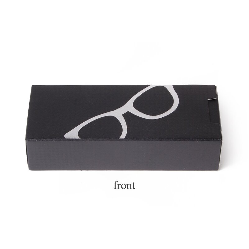 Glasses Case Manufacturer - Sunglasses Box Gift Case for Glasses Trendy Orange Eyewear Cardboard Box Glasses Protection Case Custom Logo
