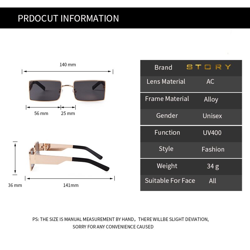 Sunglasses Manufacturer - OEM&ODM Custom Logo Brand Designer Retro Vintage Rectangle for Women Men