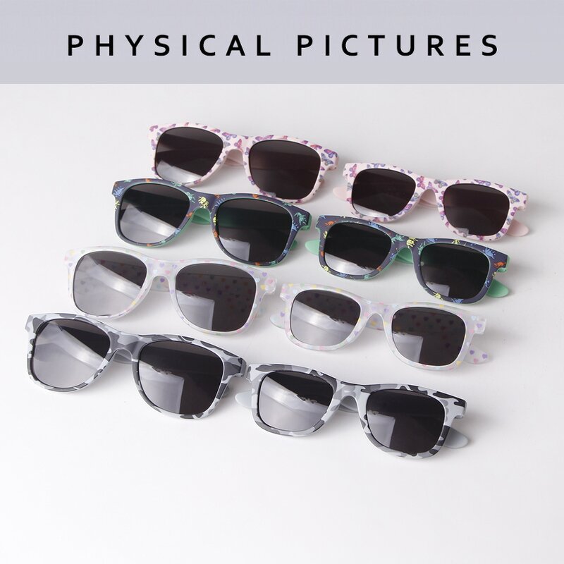 Sunglasses Manufacturer - Competitive Price Cute Mommy and Me Camouflage Color Printing Square Retro UV400 Beach for Kids