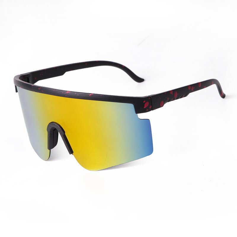Sunglasses Manufacturer - Wholesale Riding Glasses Sports Eyewear Cycling Big Square Frame Reflective for Man