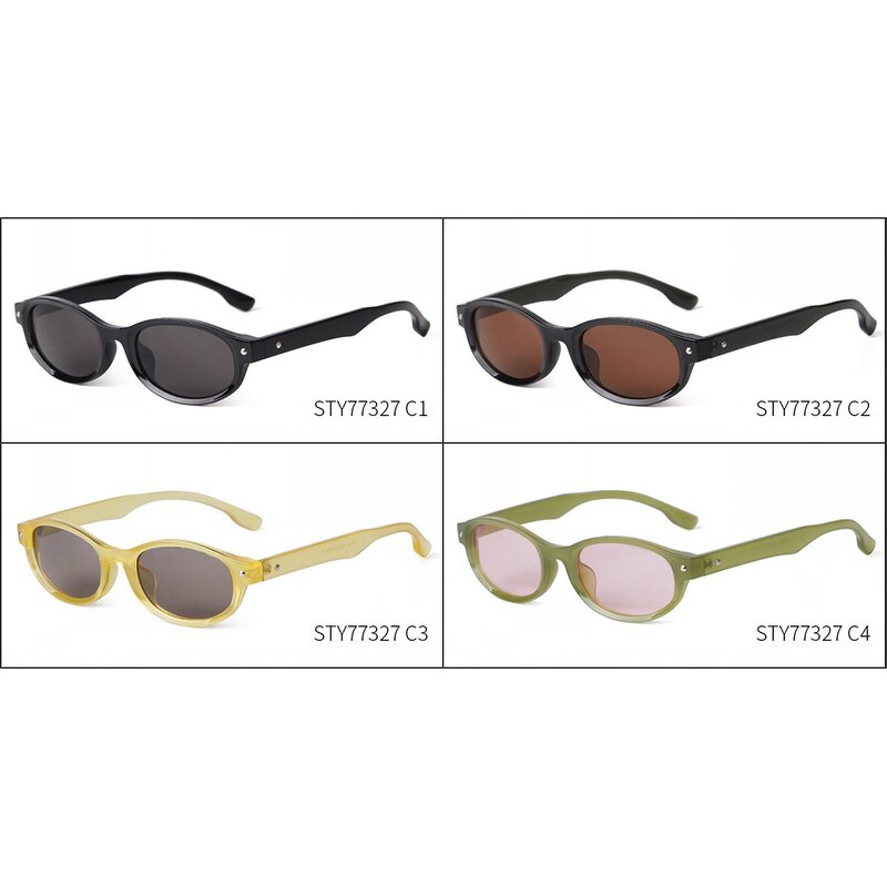 Sunglasses Manufacturer - Tawny Lens Custom LOGO Vintage Small Oval Shades Retro Round for Women