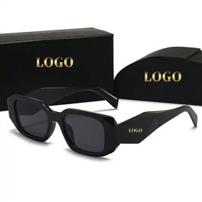 Sunglasses Manufacturer - Fashion Hot Sell UV400 Custom Logo Hexagon Rectangle Retro for Women Men