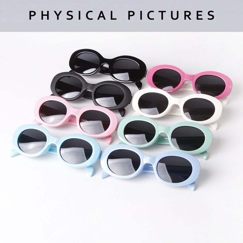 Sunglasses Manufacturer - Kids Oval Polarized Cute Round High Quality TPE Frame Children's Shades for Baby