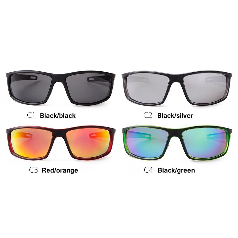 Sunglasses Manufacturer - Full-frame Outdoor Cycling Dazzling Square Sports Eyewear for Women Men UV400 Running