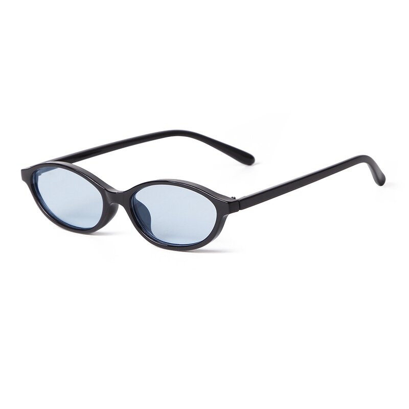 Sunglasses Manufacturer - Slim Small Oval Frame Shades UV400 Protection Full Frame for Women