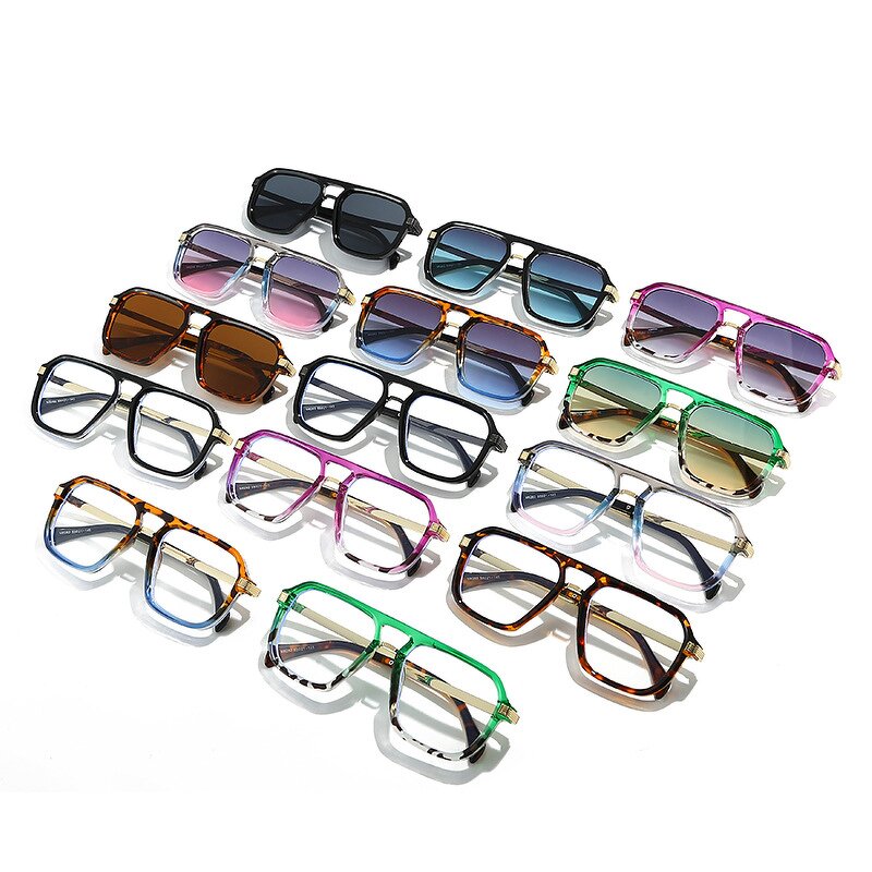 Sunglasses Manufacturer - Hexagon Designer Customized Logo Sports Orange Y2k for Women Men Brand Gafas De Sol De Lujo