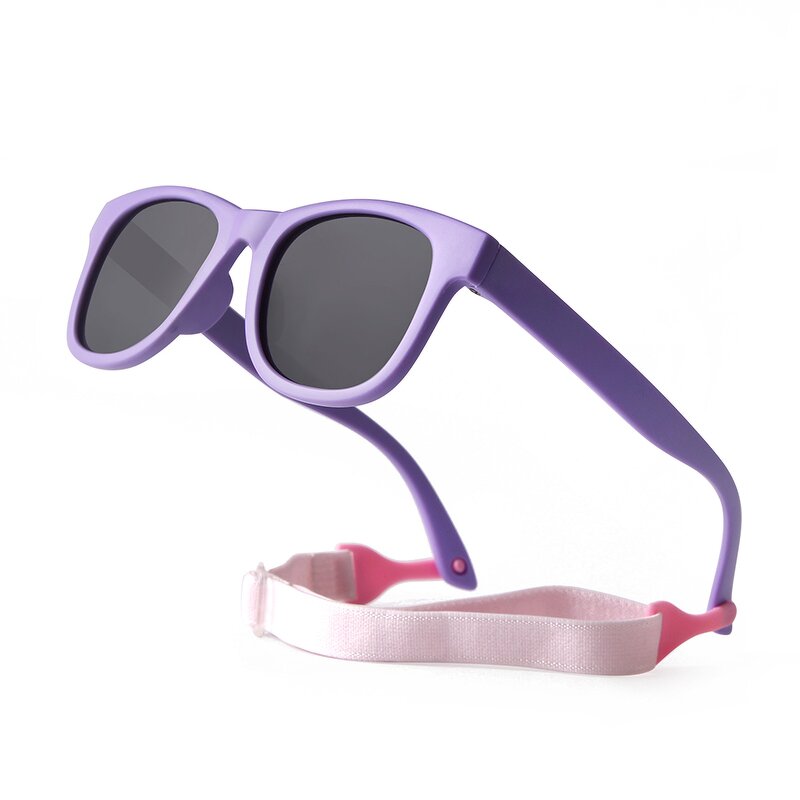 Sunglasses Manufacturer - 0-3 Years Shade New Arrival Customized logo TPEE Flexible Polarized with Strap