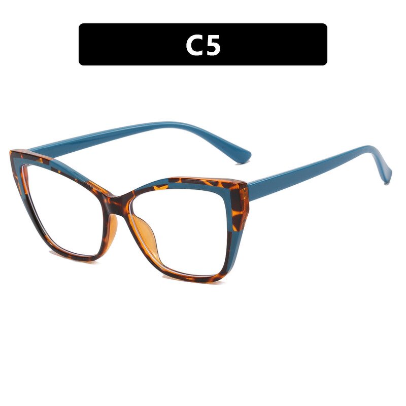 Glasses Manufacturer - Luxury Cat Eye Optical Color Matching for Women Computer Eyewear TR90 Anti Blue Light