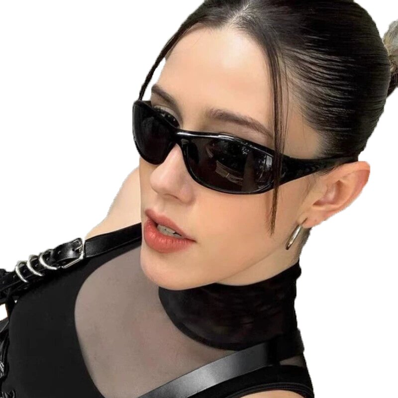 Sunglasses Manufacturer - Women Sports Y2K for Men UV400 Punk Shades Purple Pink Fashion Eyewear Steampunk Futuristic Cycling
