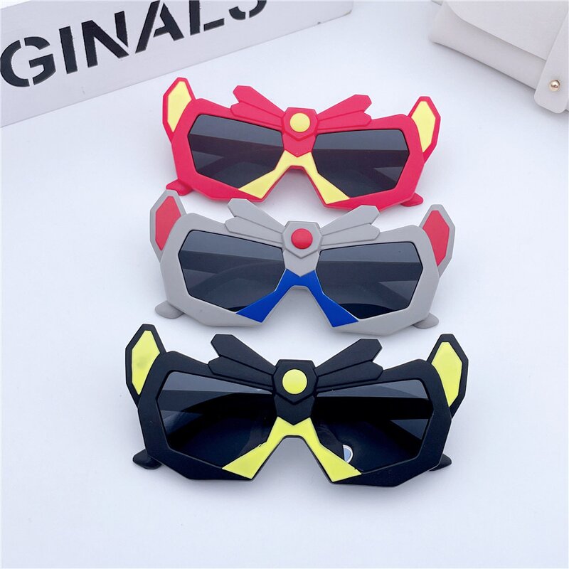 Sunglasses Manufacturer - 2025 Robot Children Silicone Polarized Shade Glasses Boys Outdoor Sun Protection Armor Warrior Kid