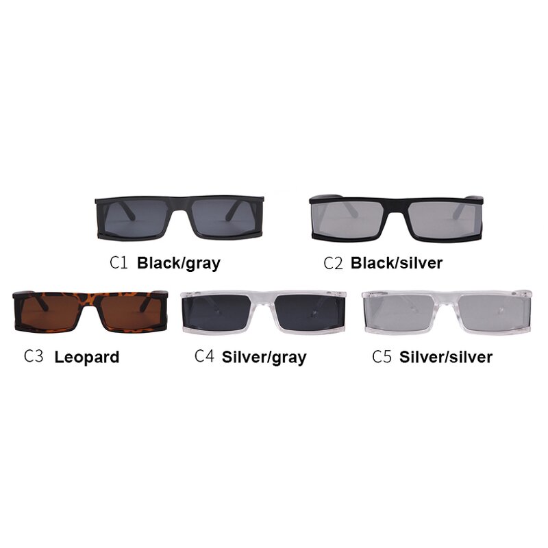 Sunglasses Manufacturer - Hot Fashion Small Square Silver Frame Vintage Rectangle Black Cooling Glass for Men