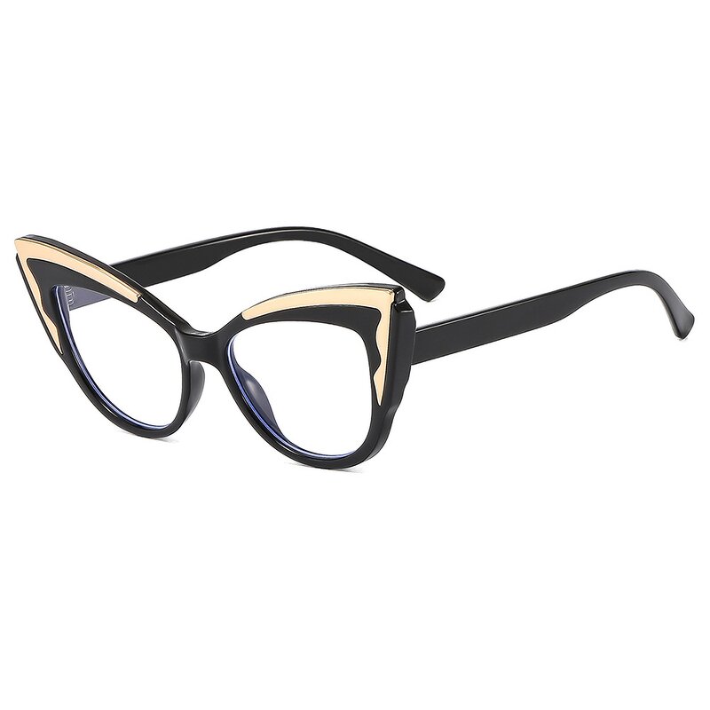 Glasses Manufacturer - Elegant Cat Eye Optical Frames 2025 New Ladies Transparent Computer Eyewear Women Leopard Frame Butterfly