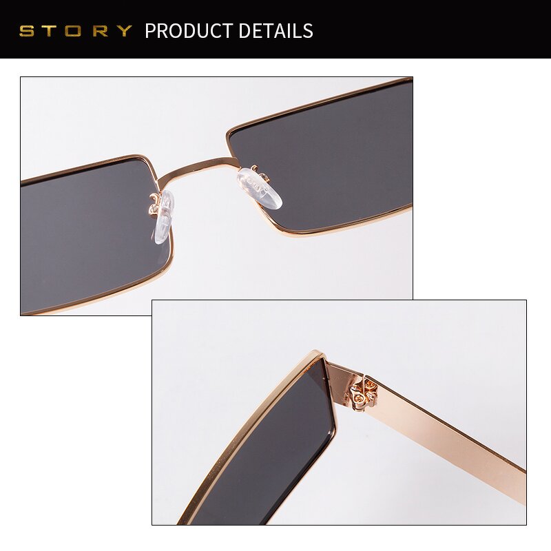 Sunglasses Manufacturer - OEM&ODM Custom Logo Brand Designer Retro Vintage Rectangle for Women Men