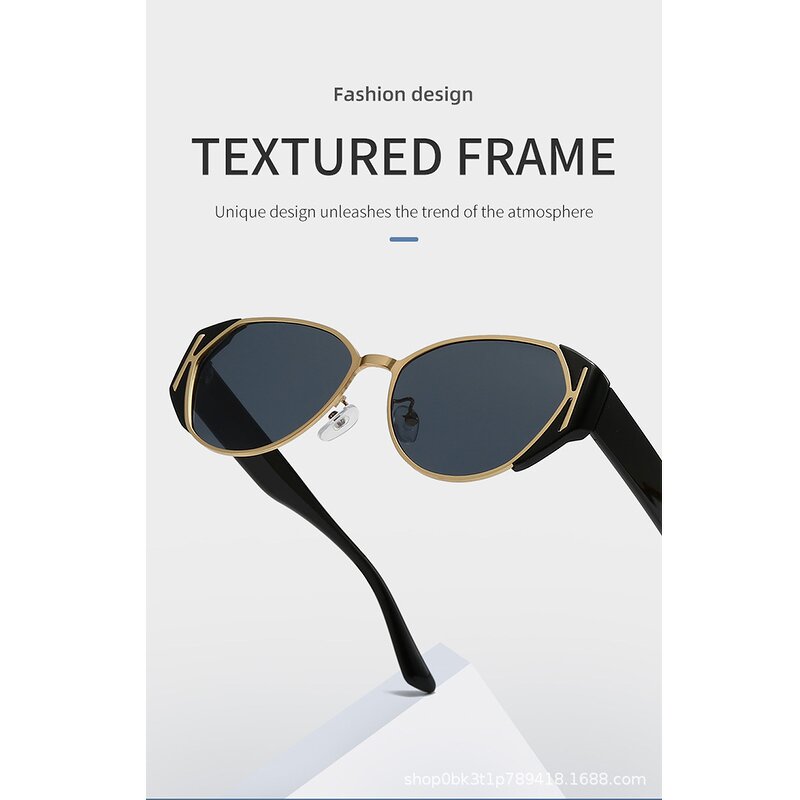 Sunglasses Manufacturer - Trendy Unisex Fashionable Classic Tortoiseshell UV400 TR90 Custom Small Frame Cat Eye Irregular for Men Women
