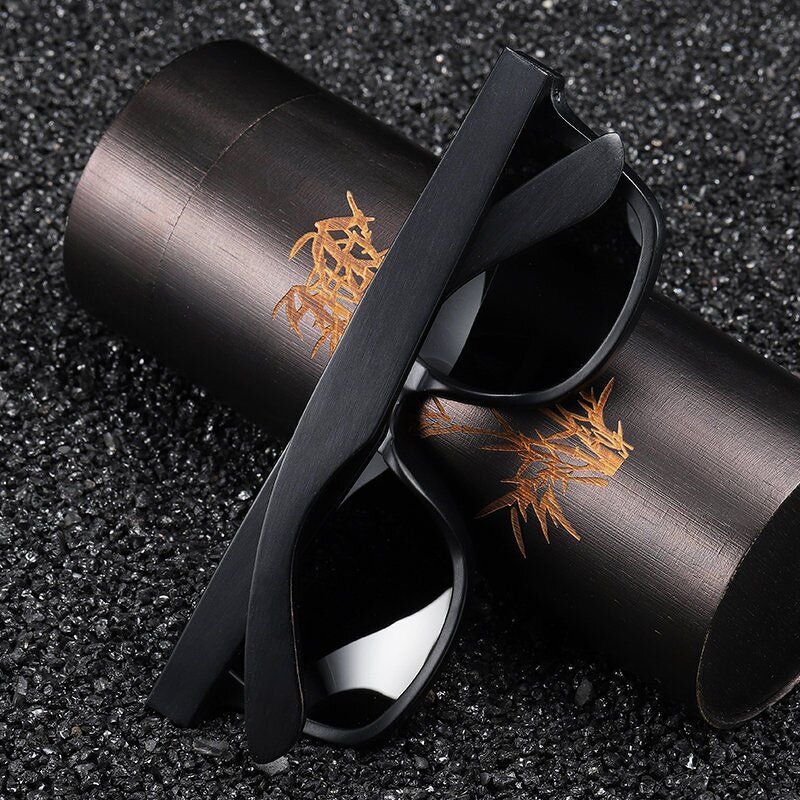 Sunglasses Manufacturer - Most Popular Italy Design Rice Nail Bamboo Wood Black Polarized Sports for Men