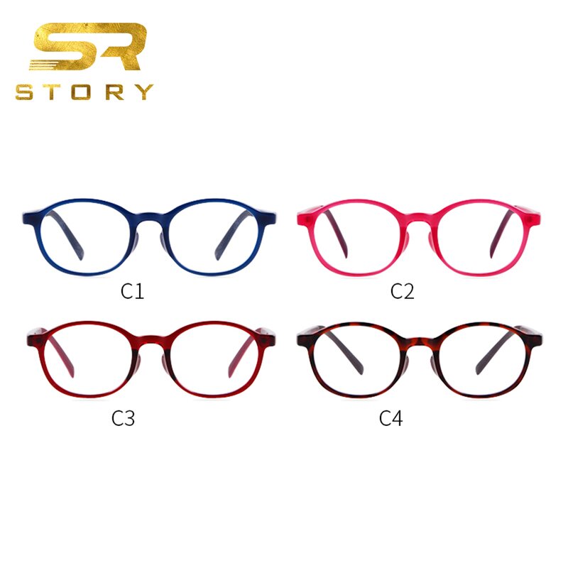 Glasses Manufacturer - Kids Pink Blue TR90 Frame Blocking Blue Light Eyewear Fashion Anti-blue Light Oval Optical for Girls Boys