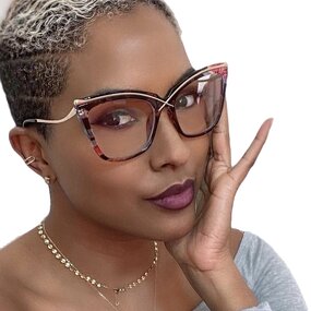 Glasses Manufacturer - 2023 New Fashion X Cat Eye Optical Metal Frame Anti Blue Light for Women Retro Computer